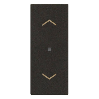 Vimar Linea axial switch cover with arrows symbol Black 31000A.FG