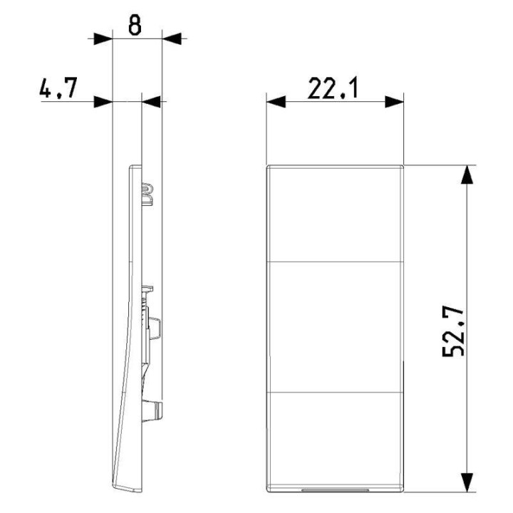Couvre-touche aligné Vimar Linea 1 Module Chanvre 31000S.C