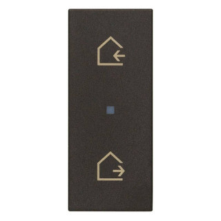 Couvre-touche axial Vimar Linea symbole scénario Noir 31000A.SG