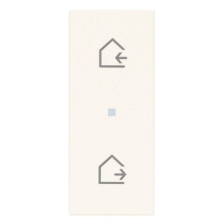 Couvre-touche axial Vimar Linea symbole scénario Blanc 31000A.SB