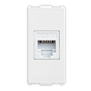 Master Pixia RJ12 Telephone socket outlet 1 Plug 6-6 White 11216