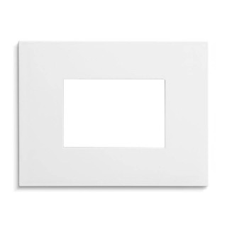 Marco Embellecedor Master Pixia 3 plazas Blanco Nieve 14PX103