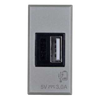 Caricatore USB Ave Allumia S44 3A Tipo A Grigio 443082USB3A