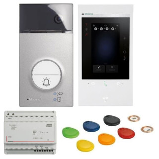 Bticino CLASSE 300 Hands-free video kit EOS connected with handset 363925