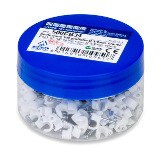Master cable clip diameter 3/4 mm white 500CB34