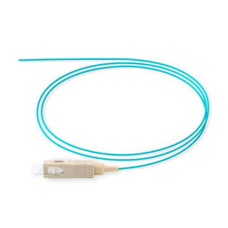 Item Pigtail connector SC 50/125 OM3 1 m teal