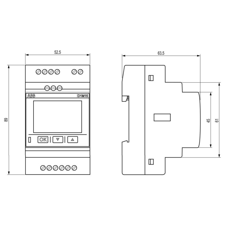 Abb Digital-Multimeter 3 Module D1M15
