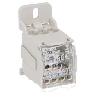 Distribuidor de potencia Lovato 80A 1P 7 terminales ACB1P085A07