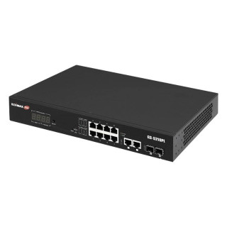 Smart Switch Web Edimax 12 puertos Gigabit PoE VLAN GS-5210PL