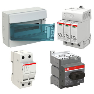 Abb switchboard kit for photovoltaic DC 1 input + 1 output 1000V