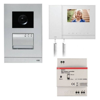 Abb single-family recessed video intercom kit with handset WLK612B