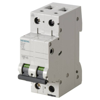 Siemens Circuit Breaker 2P 50A 6KA 2M B 5SL62506BB