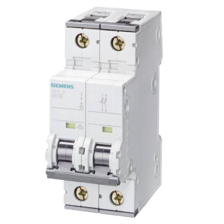 Interruttore magnetotermico Siemens 2P 63A 15KA 2M C 5SY72637