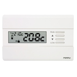 Perry Wall Thermostat White with display 1TPTE011B