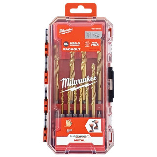 Milwaukee HSS-G 3-10 mm Drill Bit Set 10 Pieces
