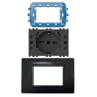 Bundle Kit 4Box für Vimar Arkè anthrazit mit USB 4BUSBP503KIT.AN