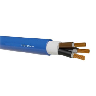 Flexibles Stromkabel FTG18OM16 5G25 0,6/1 kV blau