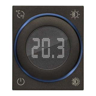 Room Thermostat with Display Vimar Linea 100-240V 2M Black