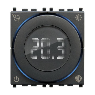 Termostato a Rotella con display Vimar 100-240V 2M Grigio