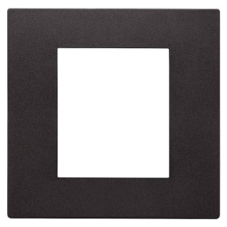Vimar Linea technopolymer plate Black 2 Modules 30642.02