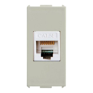 Prise réseau RJ45 Master Pixia Cat 5E 8/8 Sable 12218