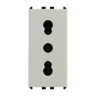 Master Pixia 2P+E 16A P17/11 Two-Pin Socket Sand 12159