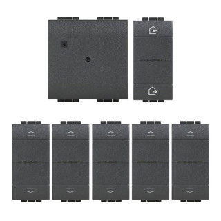 KIT Starter Rolling shutters Bticino LivingLight Anthracite L2010KITN