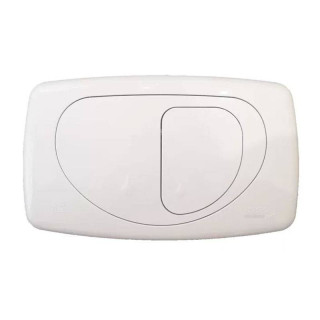 Placa WC Todini Hidrobox Evolution doble pulsador Blanco