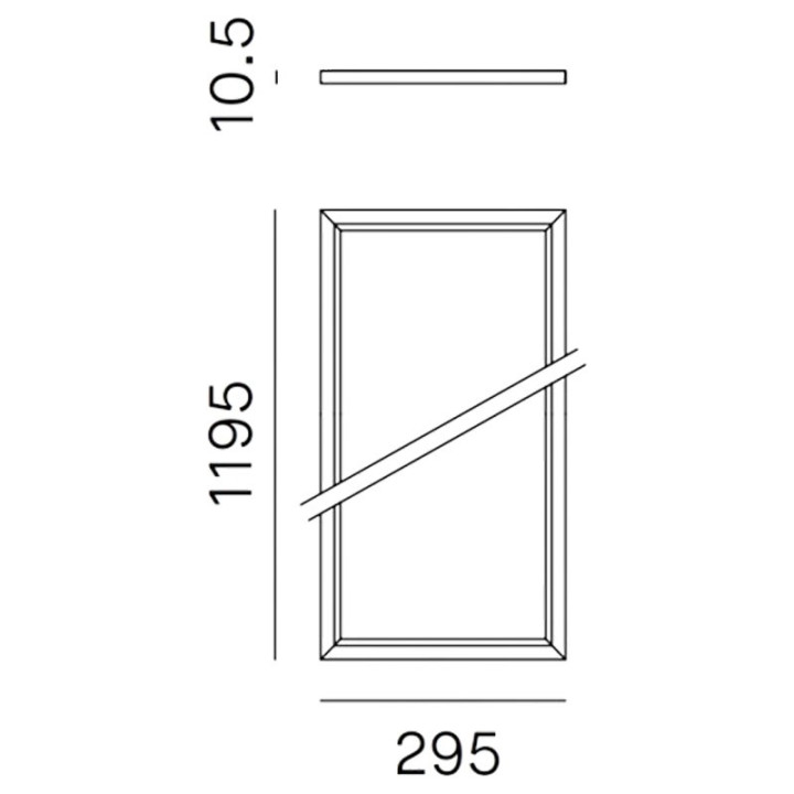 Nobile Rectangular Led Panel 36W 220-240V 3000K IP20