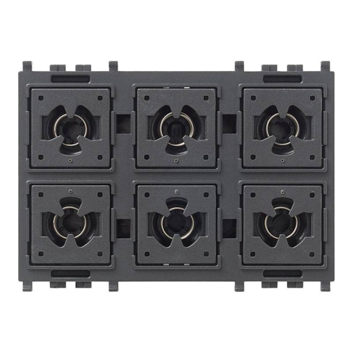 Commande KNX Flat/Rond Vimar Eikon 6 Boutons 3 Modules