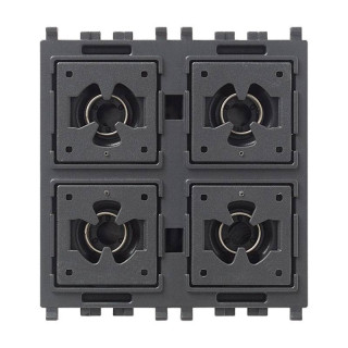 Comando KNX Flat/Tondo Vimar Eikon 4 Pulsanti 2 Moduli