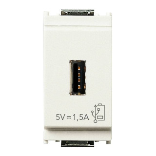 Vimar Idea USB Socket 5V 1.5A 120-240V White 16292.B