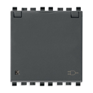 Vimar Eikon German Standard Socket with Cover 2P+E 16A