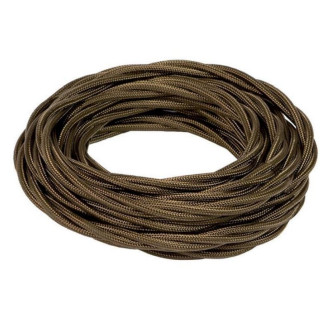 Fanton Silk Braided Cable 3G1,5 10 meter skein Brown 93868-10