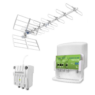 FTE kit DTT antenna filter 5G amplifier and power supply