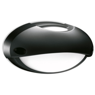 Plafonnier Ovale Lombardo Airy Top E27 max 60W IP54 Noir