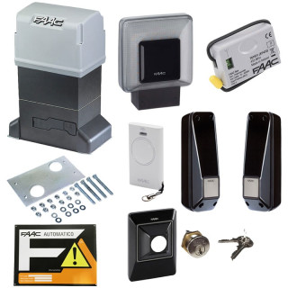 PraticoKit Faac 746C Safe pour portail coulissant 600Kg 230V