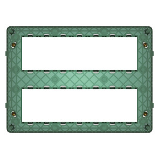 Soporte Vimar Plana 14 módulos (7+7) con tornillos para cajas