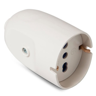 Prise Master Bipolaire + Schuko 2P+T 16A P40 Blanc