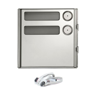 Urmet Sinthesi Steel 2-button module integrated expander 2VOICE