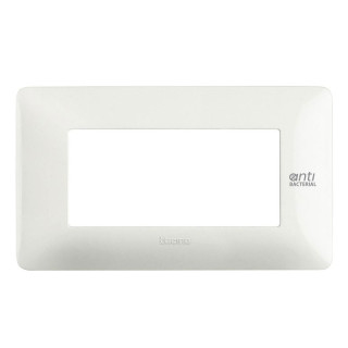 BTicino Matix Antibacterial Plate 4 Modules White AM4804BAB