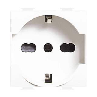 Bticino Matix 2P+E 16A 250V Two-Way Anti-Bacterial Schuko Socket