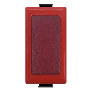 Bticino Matix antibacterial Lampholder module with red diffuser