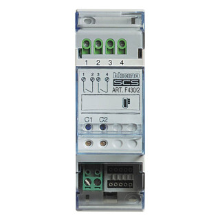 Attuatore con 2 relè Bticino My Home 27 Vdc 2 Moduli Din