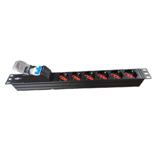 Horizontal power strip Item 6 Sockets and circuit breaker