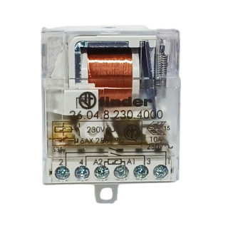 Finder step impulse relay 10A 230VAC 2NO 260482304000