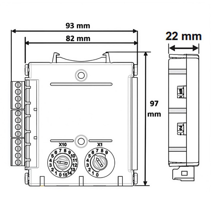 Módulo de entrada direccionada Notifier para paneles de control de la serie 700