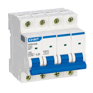 Interruttore Magnetotermico Chint NXB-63S 4P 25A 4,5 kA C 4M