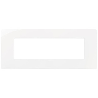 Placa Vimar Plana Up 7 módulos blanca 14657U.01