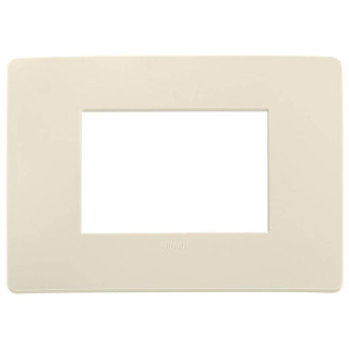 Placa Vimar Plana Up 3 módulos marfil mate 14653U.12
